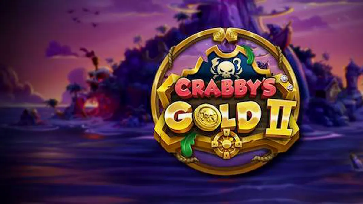 Tampilan visual permainan slot Crabby’s Gold II dengan tema bajak laut dan harta karun