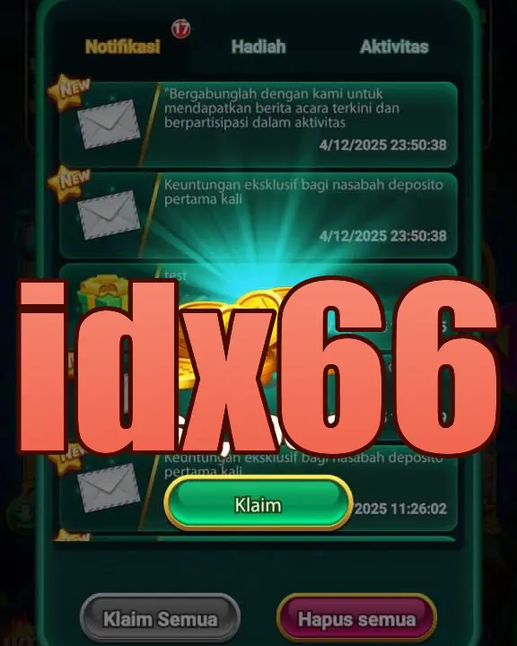 idx66 Tangkapan Layar - APK Resmi